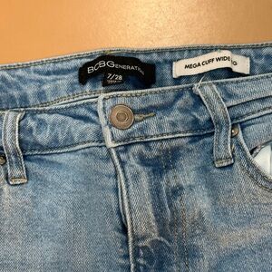 BCBGeneration Light Blue Denim Cuff Jeans